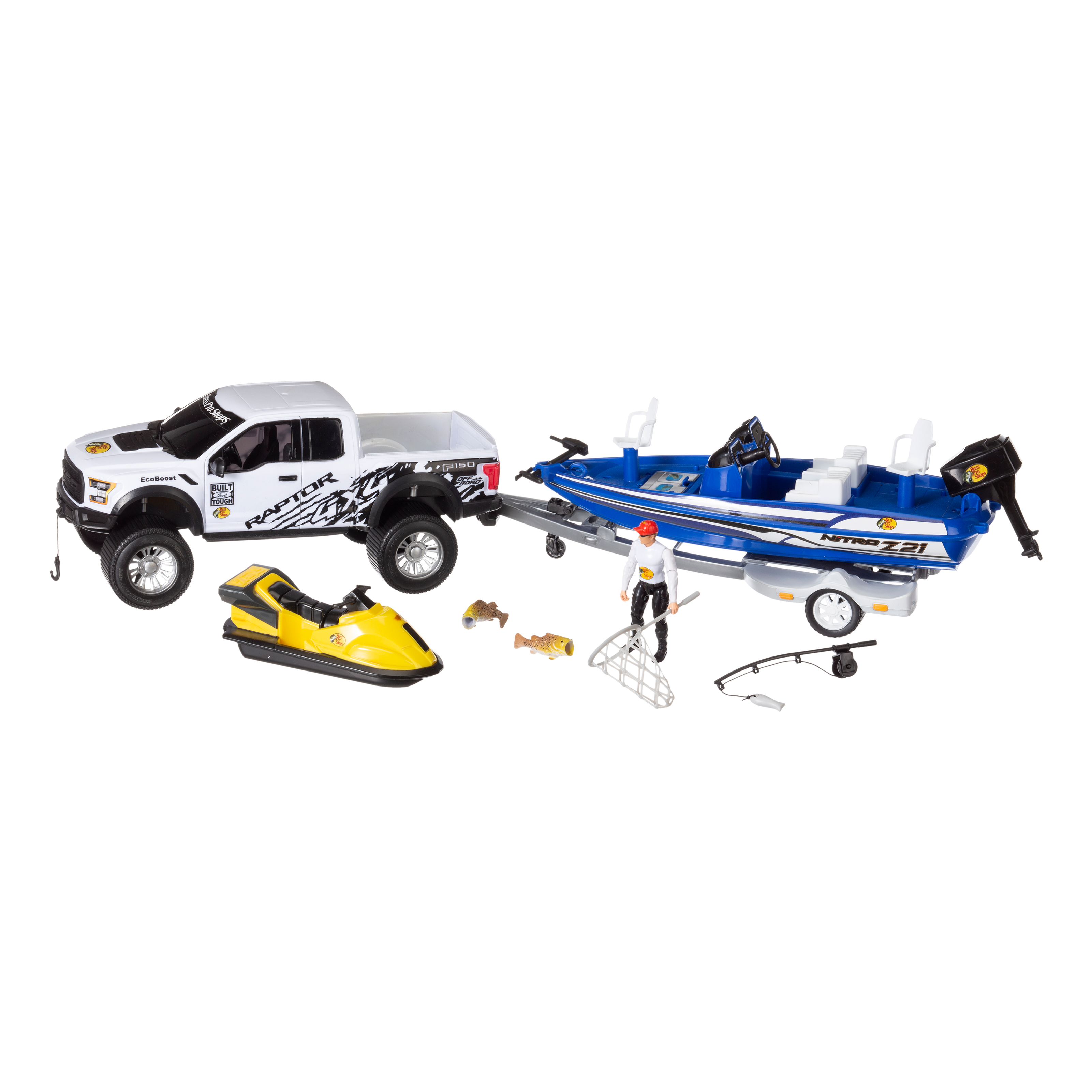 Bass Pro Shops Imagination Adventure Ford Raptor with Bass Boat Play